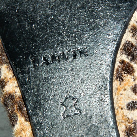 Faux fur ballet flats Lanvin Brown size 39.5 EU in Faux fur  Lanvin Ponyhair Ballet Flats
